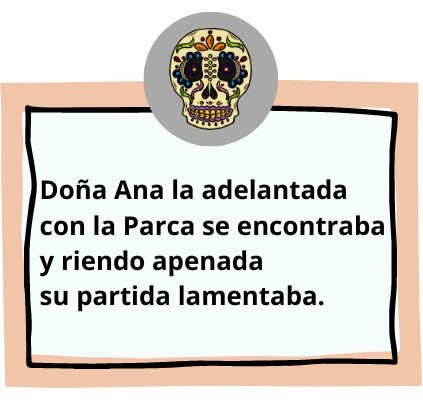 calavera literaria corta ejemplo