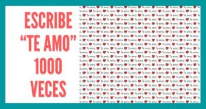 1000 veces escrito te amo