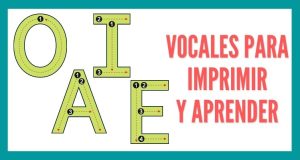 Vocales para imprimir y aprender