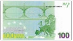 billete 100 euro para imprimir trasera