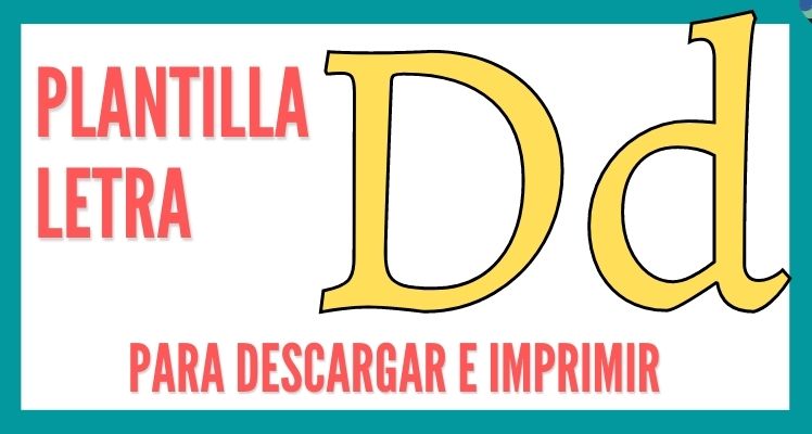 consonante d para imprimir descargar