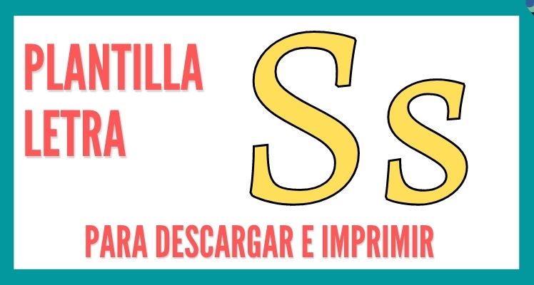 consonante s para imprimir descargar