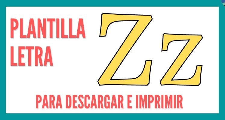 consonante z para imprimir descargar