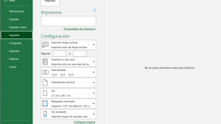 1️⃣ Cómo Hacer para Imprimir una Hoja de Excel Completa - Reporte de ...