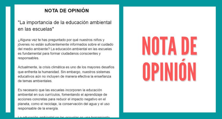nota de opinion imprimir