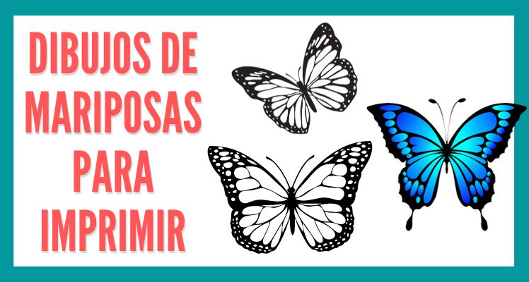 para imprimir dibujos de mariposas